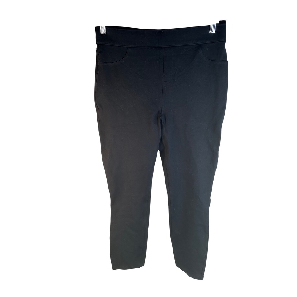 Spanx Women's Black The Perfect Pant Slim Straight‎ Ponte Trousers XL